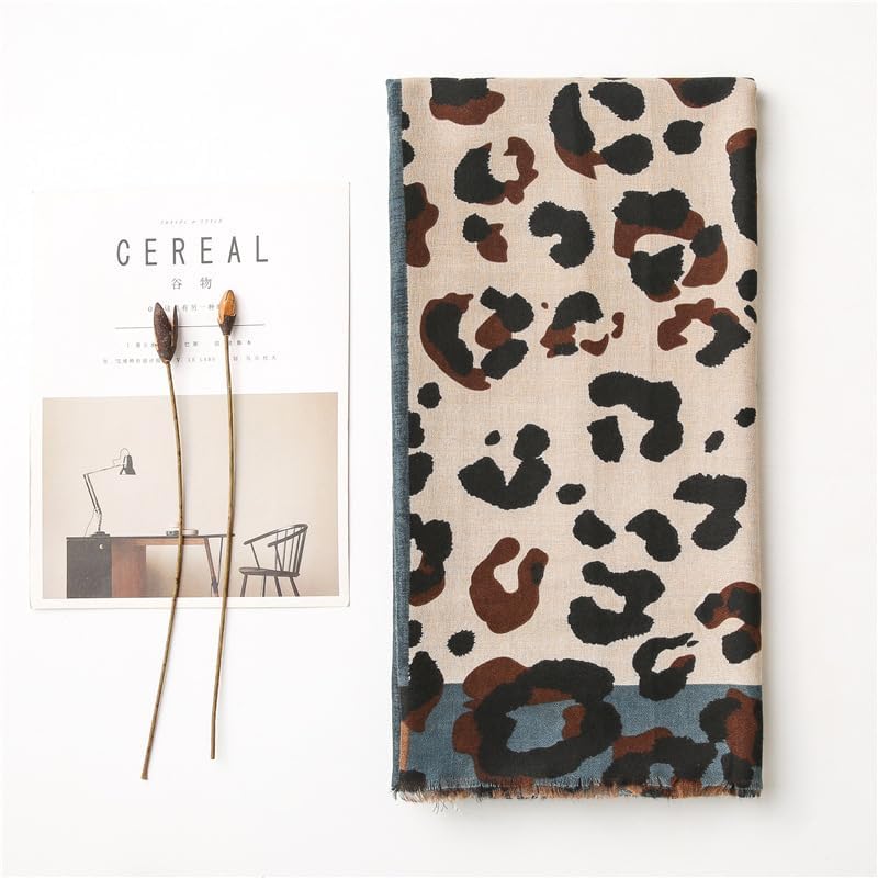 ANKOMINA Women's Soft Leopard Print Scarf Long Lightweight Fall Winter Fashion Shawl Wraps - Image 3