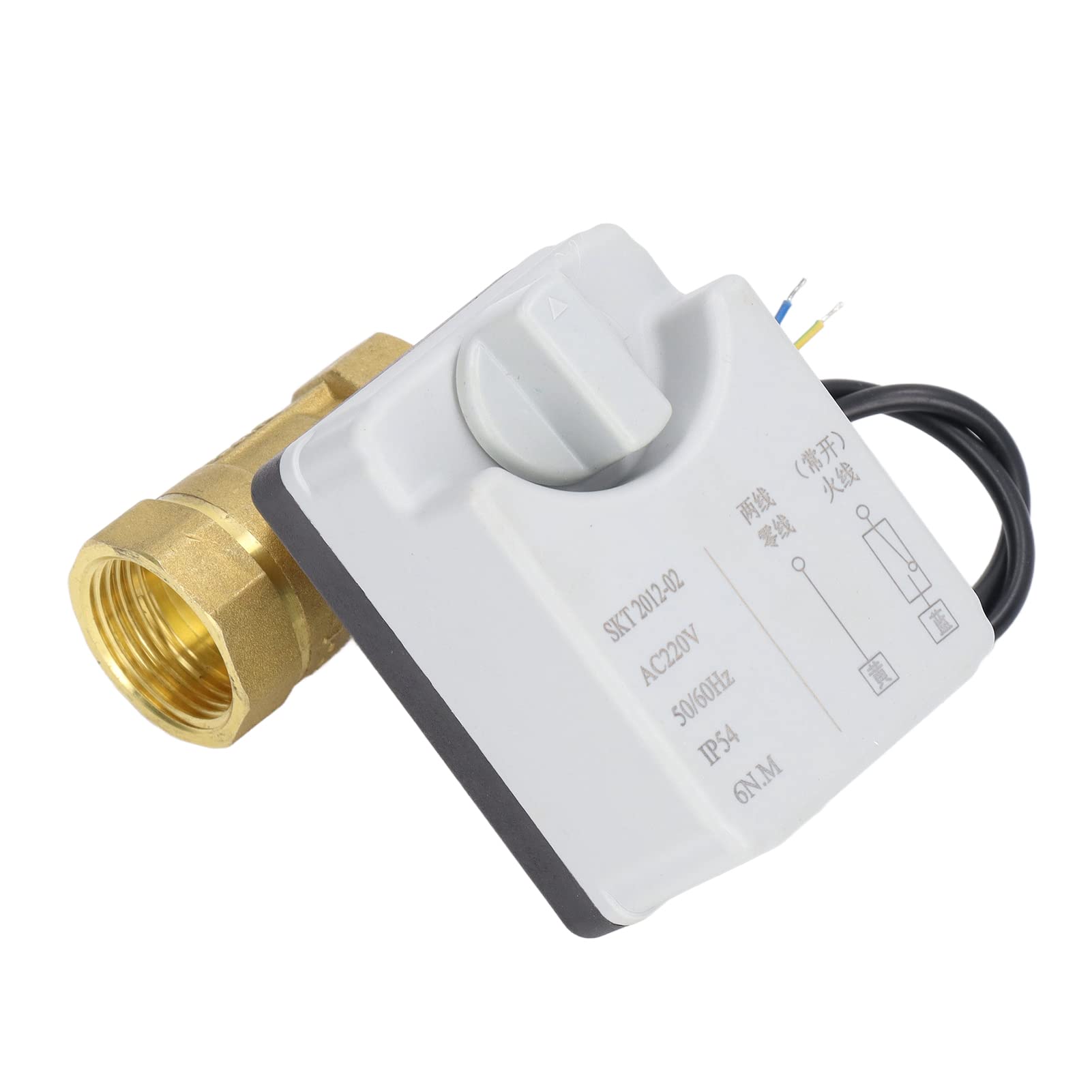 Válvula de Bola Motorizada de Latón DN25 2 Alambre 2 Vías Normalmente AC220V para el Control de Agua