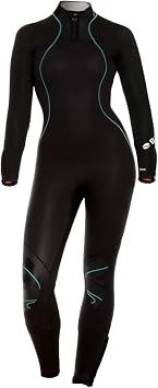 BARE 7MM Womens Nixie Ultra Full Wetsuit | Great for Scuba Diving | Comfortable Full Stretch Neoprene | Long Sleeve | Unique Omnired Material Woven into Fabric for Added Warmth