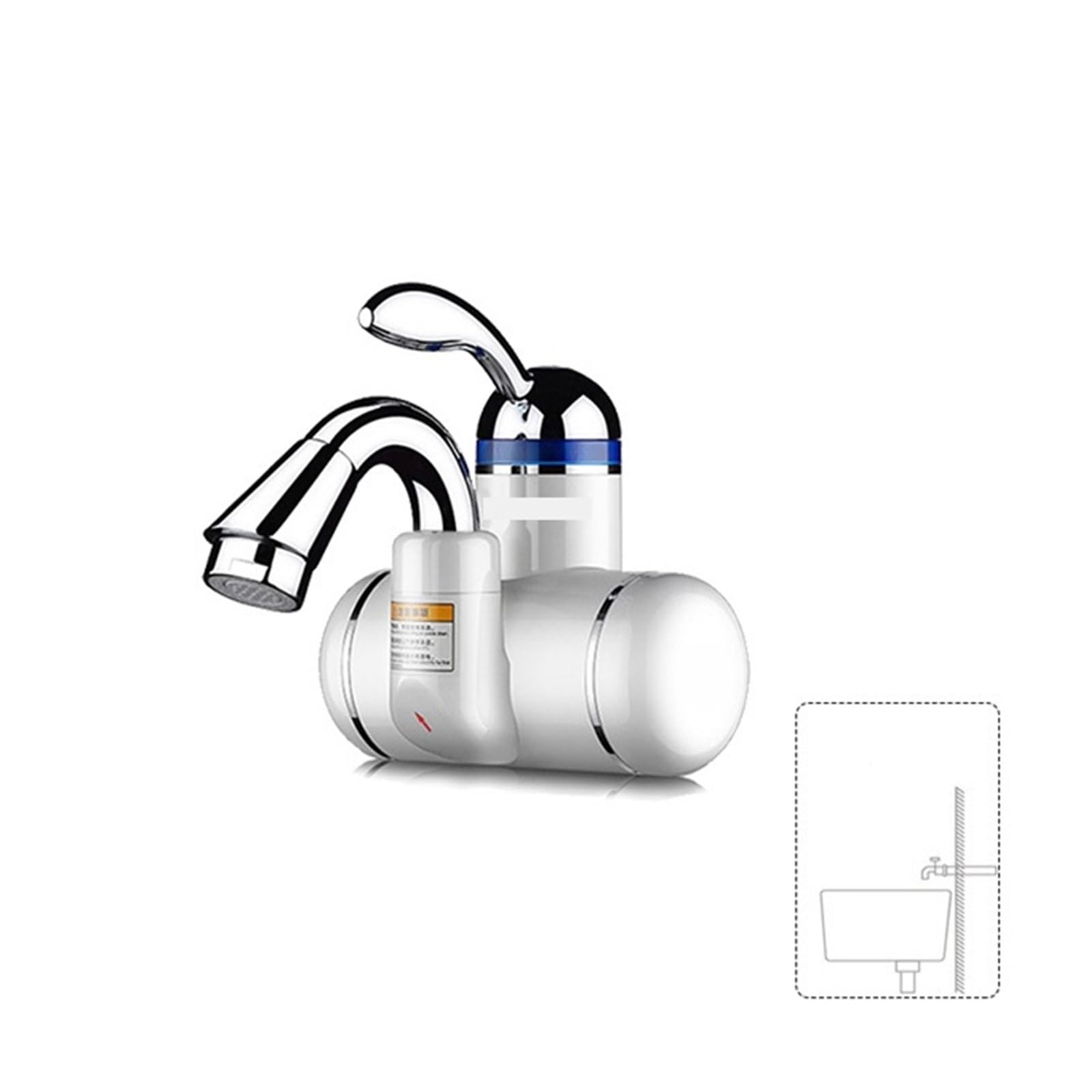 Calentador de agua eléctrico de cocina con grifo caliente instantáneo de 3000W C30D4