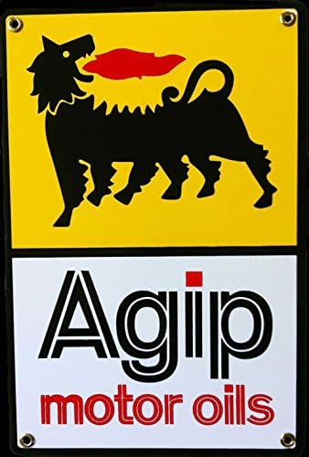 Agip Motor Oils Porcelain Sign