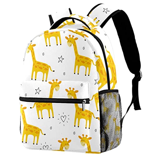 Sac à dos de voyage motif girafe avec porte-bouteille Campus