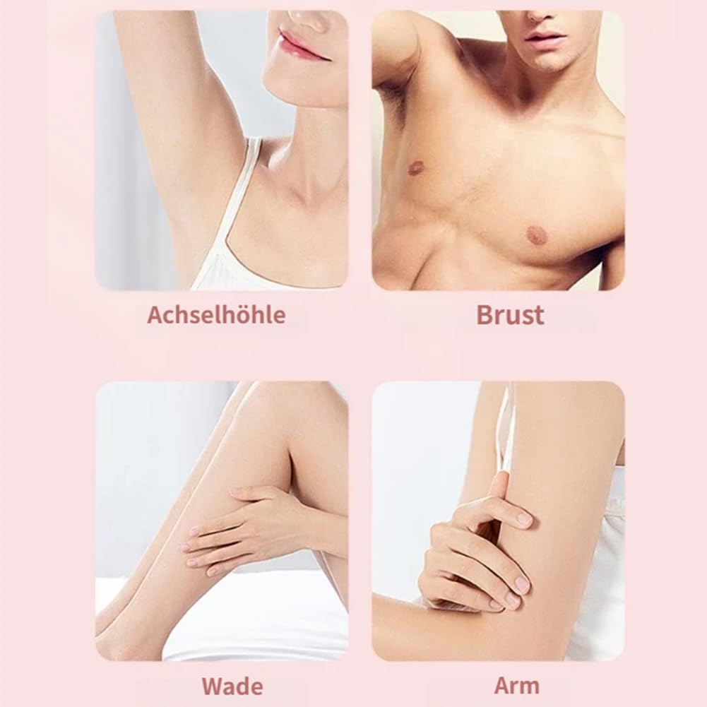 Boulina Glisse Pro Rasierer Damen, Glisse Pro Haarentferner Boulina, Komfortabler Elektrischer 2-in-1-Damenrasierer, Wasserdichtes Haarentfernungsgerät für Nass- und Trockenanwendungen (Rosa)