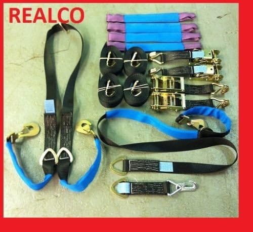 Realco EquipmentFull Vehicle Recovery Kit with Winch Brother and Wheel Straps