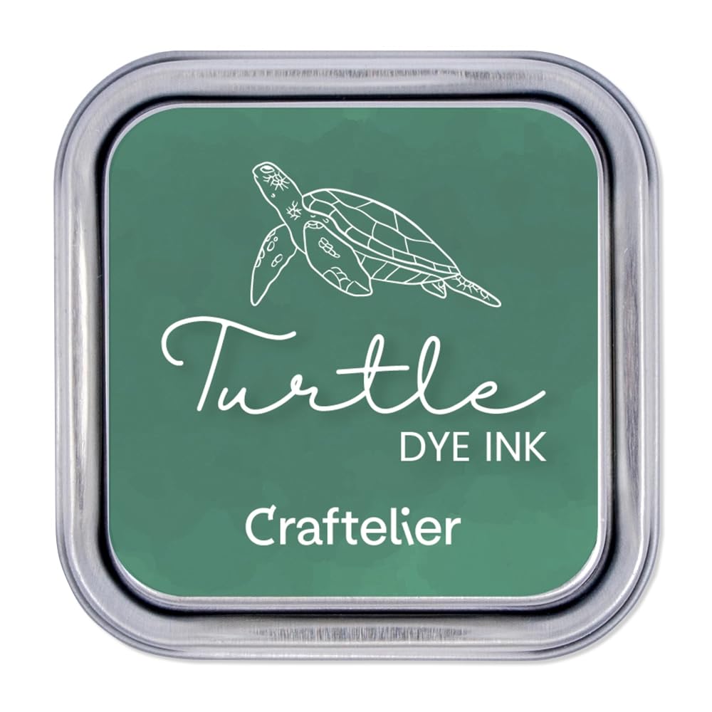 Craftelier Water-Based Ink Pad | 4x4cm Stamp Pad In Metal Box (Color: Turtle) For Paper & Cardstock - View #4