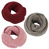Jemis Women' s Super Soft Winter Knit Warm Infinity Scarf