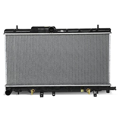 DNA Motoring OEM-RA-2450 OE Style Direct Fit Radiator Compatible with 02-03 Impreza WRX AT, 27-3/16\" W X 13-3/8\" H X 5/8\" D; 1-5/8\" Inlet, 1-9/16\" Outlet