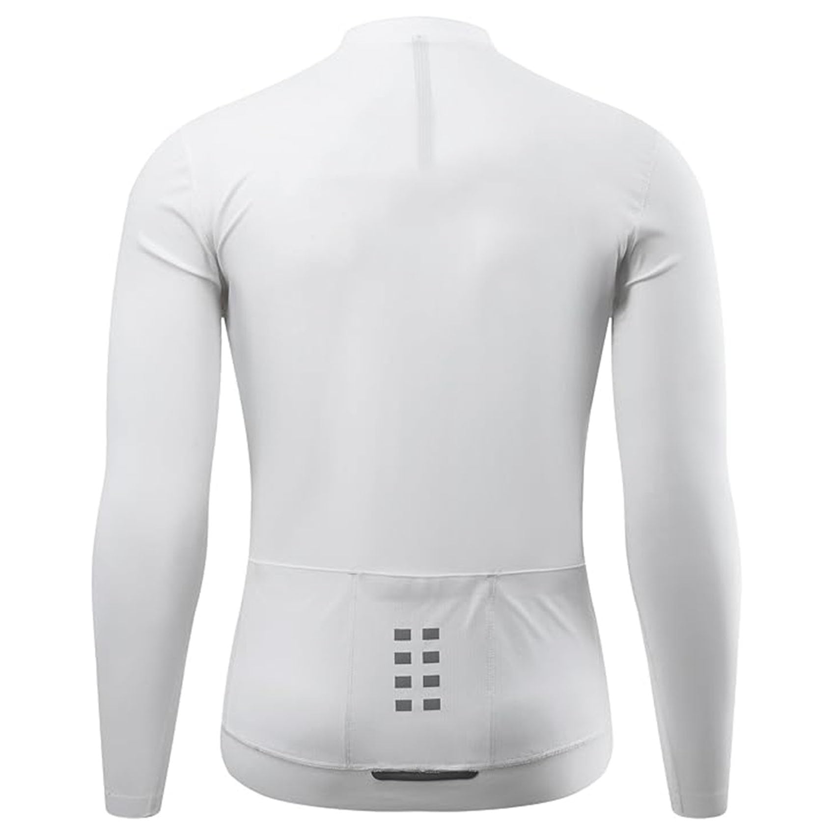 Męskie koszulki rowerowe Topy Rowerowe koszulki rowerowe długim rękawem Lekka oddychająca zapinana na zamek kurtka jeździecka Fajna bluza Ubrania do biegania,White-ASIA3XL/EUR2XL