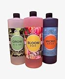 Banger Labs Hydroponic Nutrient Kit – Grow, Bloom, Micro Plant Food for Growing Vegetables Fruits Flowers Herbs for Indoor & Outdoor Soil | Ideal for Hydroponics and Potted Plants