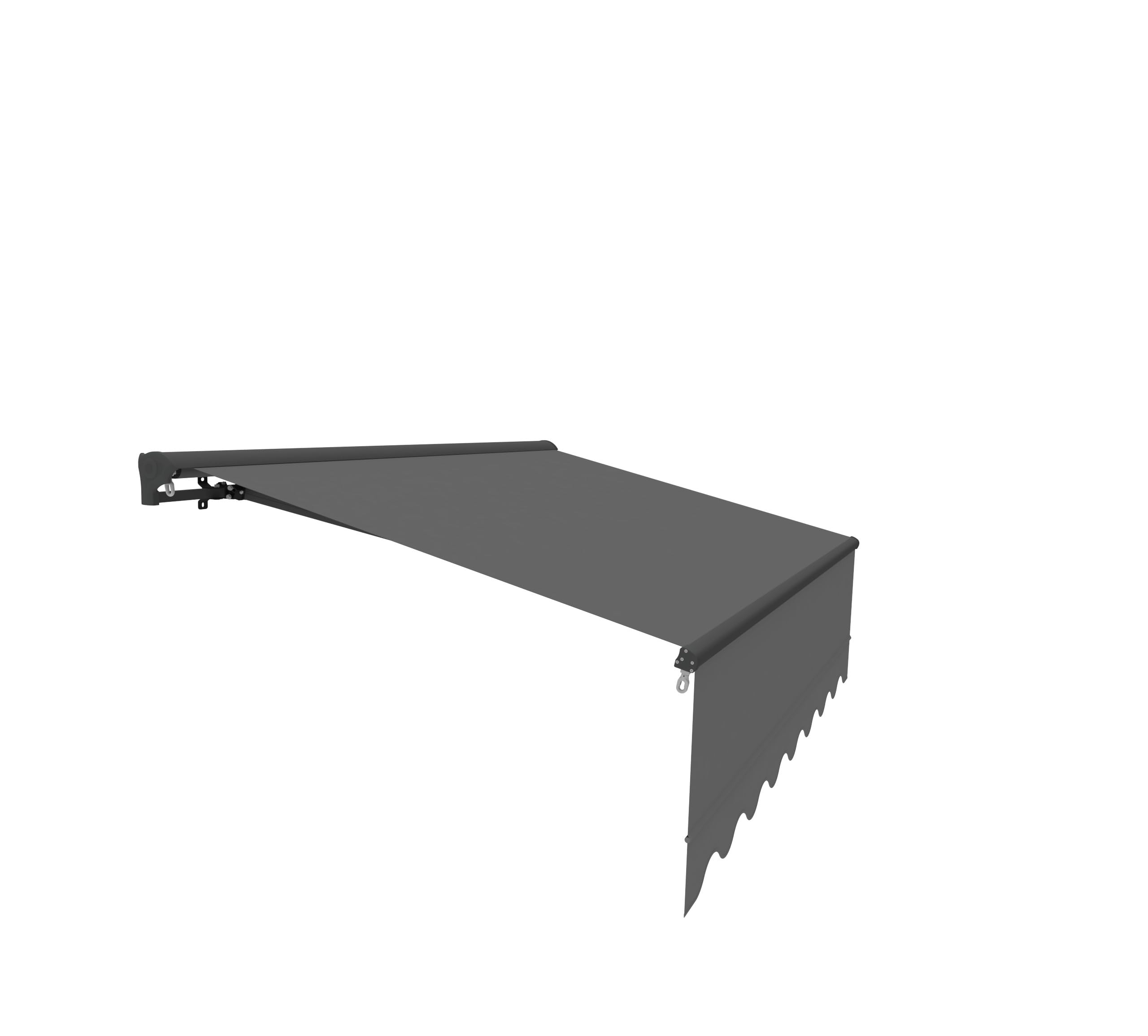 Canopée Store Banne Motorisé Gris Semi Coffre 4 x 3m Sombra – Store pour Terrasse, Balcon & Jardin – Aluminium et Polyester 280 g/m²