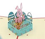IShareCards® Handmade 3D Pop Up Happy Easter Greeting Cards (Easter Rabbit) IShareCards® Handmade 3D Pop Up Happy Easter Greeting Cards (Easter Rabbit)