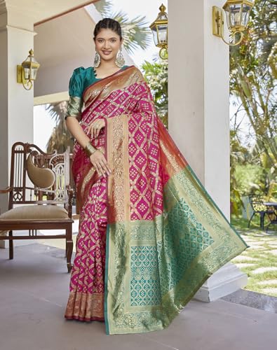 Image of Yashika Women's Banarasi Kanjivaram Art Silk Saree|Sarees for Women Ethnic Wear