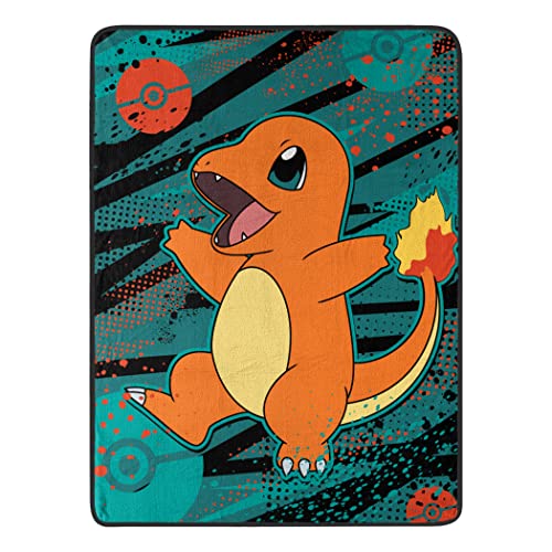 Image of Northwest Pokemon Micro Raschel Throw Blanket, 46" x 60", Char Dance