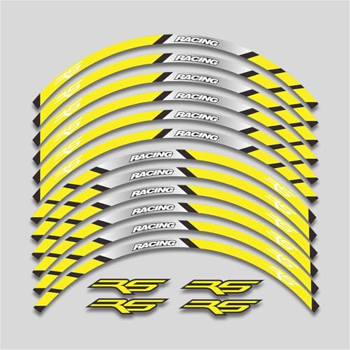 17-Zoll-Motorrad-Zubehör-Aufkleber-Set Für Felgen Und Reifen, wasserdichte Aufkleber, Reflektierende Streifen, Passend Für Aprilia RS 125 RS125