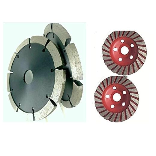 4-1/2" Inch Tuck Point Diamond Blade 1/4" Thick and 2 Pieces Turbo grinding cup wheel Concrete Brick Block cement masonry Joint Mortar work with grinder polisher wall chaser circular saw