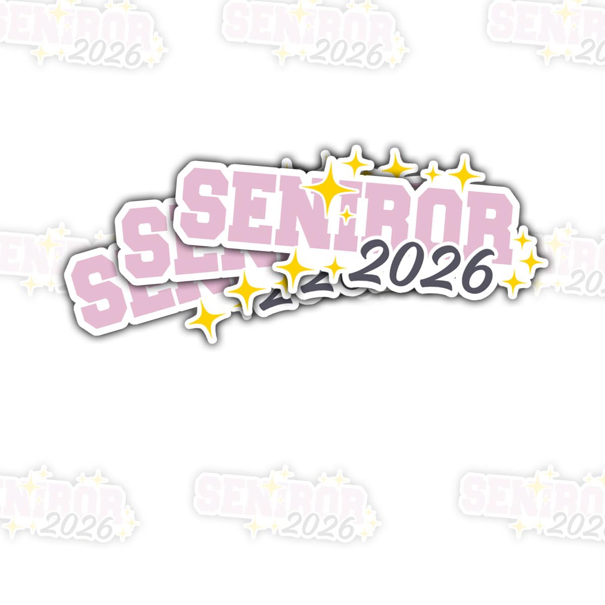 Photo 1 of (3pcs) Senior Class of 2026 Graduation Sticker – Inspirational Class of 2026 Quote Vinyl Decal Waterproof for Laptop, Water Bottle, Car, Tumbler (Graduation 5, 3 Inches)