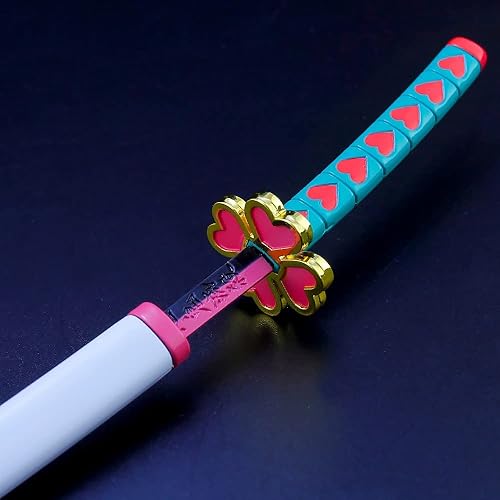 Miniatura 3 de Espada de anime de metal, modelo Katana de espada samurái de metal, mini espada Kimetsu no Yaiba, espada de anime de 10 pulgadas como regalo de la