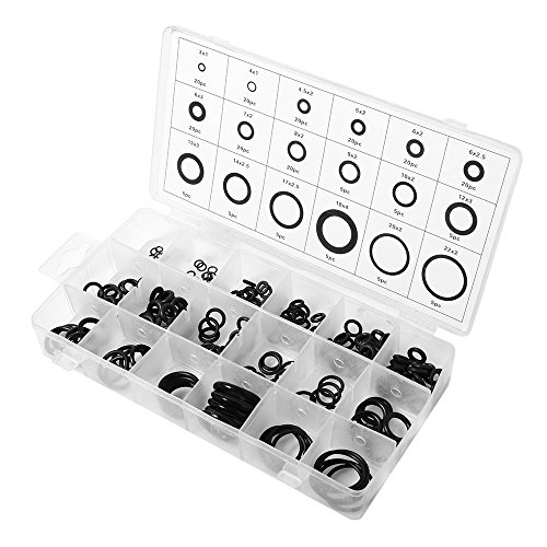 XCSOURCE 225pcs O-Ring assortimento Gomma Nitrile