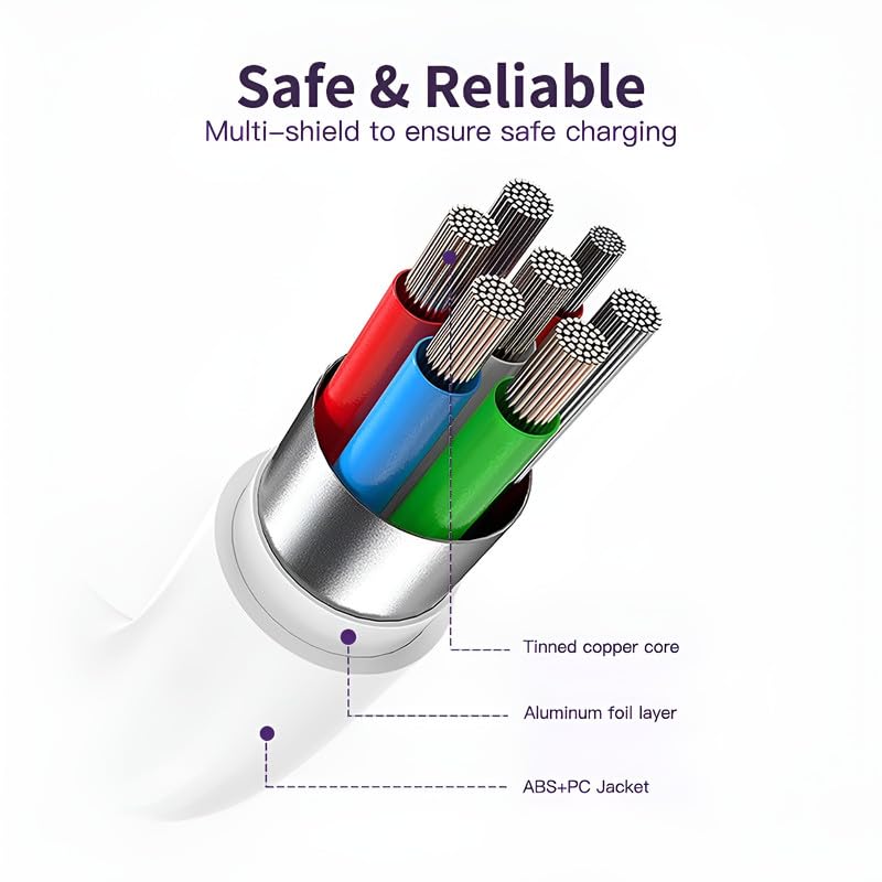 Image of Vivo Original 80W Usb Type C Charging Cable for Vivo V30 /V29 /V29E /V29 Pro /V27 /V27E /V27 Pro /V25 /V25E /V25 Pro /V23 /V23E /V23 Pro /Neo7 /Neo9 /Neo 9 Pro /Z7S /Iqoo 11 /12 5G /9 Pro5G,Usb-C 80 Watt,White