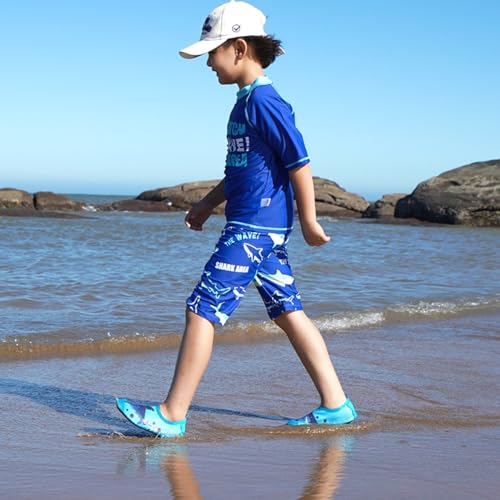 Image of WateLves Kids Water Shoes Toddler Girls Boys Barefoot Non-Slip Quick Dry Aqua Socks for Beach Swim Walking