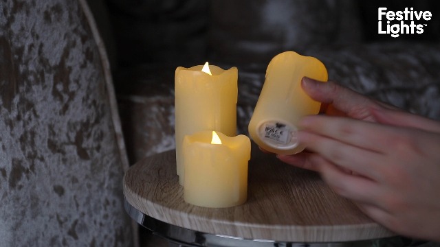 Koelaa Bougies LED Vacillante Rechargeable, Bougies Chandelier avec Télécommande, Flamme 3D Réaliste et Sécurité Sans Flamme - pour Noël, Mariage, Décoration Maison, Fête, Église-5.3 * 13cm