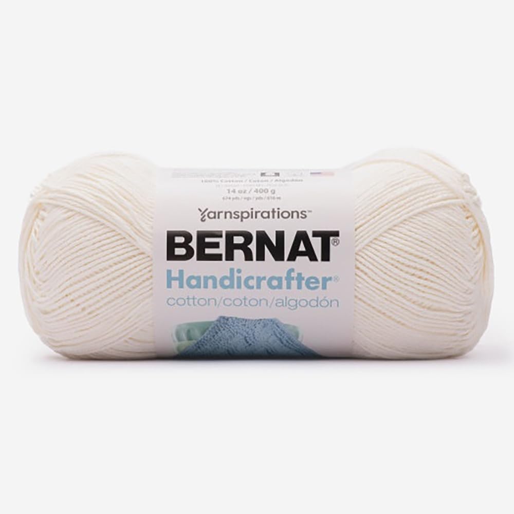 Fil de coton Bernat Handicrafter Soft Cream pour tricot et crochet créatif