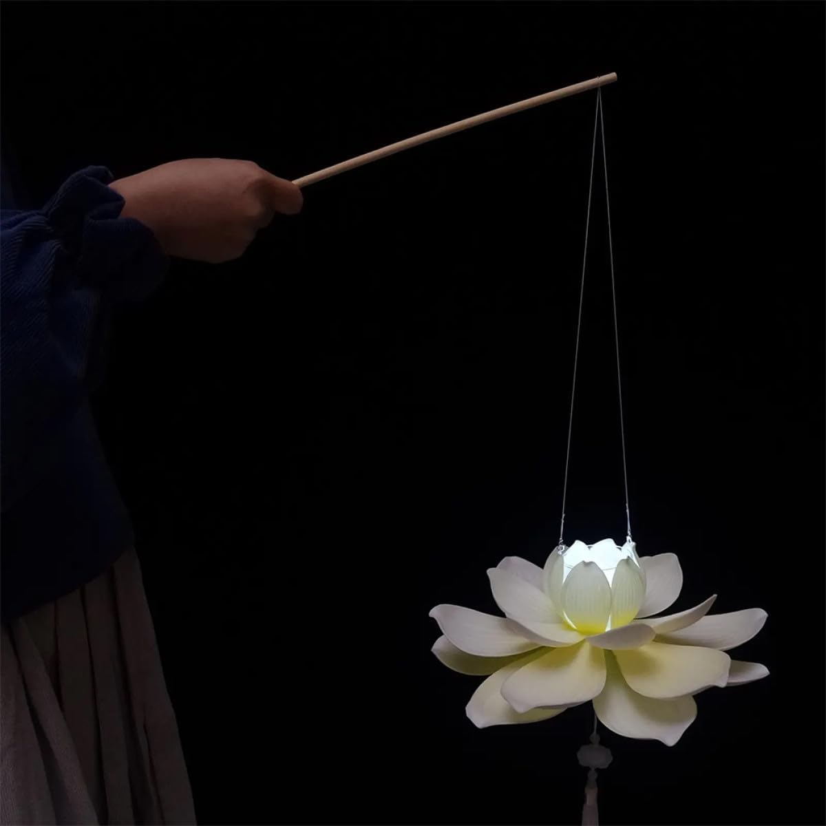 10pcs DIY Wooden Lantern Poles for Crafts, Handheld Festival Sticks image 4