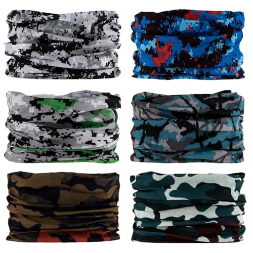 Image of Neck Gaiter for Men Women Headwear Bandana Head Wrap Face Scarf Mask Cover Warmer Balaclava-Seamless & Versatile