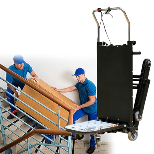 【Cosa rende la piattaforma per salire le scale così richiesta】Questo carrello con piastra di appoggio pieghevole e pneumatici in gomma antiscivolo. La funzione elettrica riduce lo sforzo di salire le scale, una persona può azionarlo, il design ergonomico riduce al minimo lo sforzo della schiena e abbassa i costi di compensazione dei lavoratori. Il nostro carrello manuale per salire le scale è progettato per rendere un gioco da ragazzi lo spostamento di oggetti pesanti su e giù per le scale.
