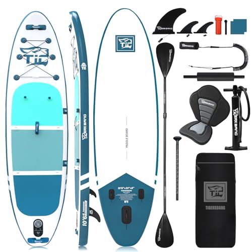 TIGERXBANG Stand Up Paddle Boards 10'6' x 32' x 6' with Premium...