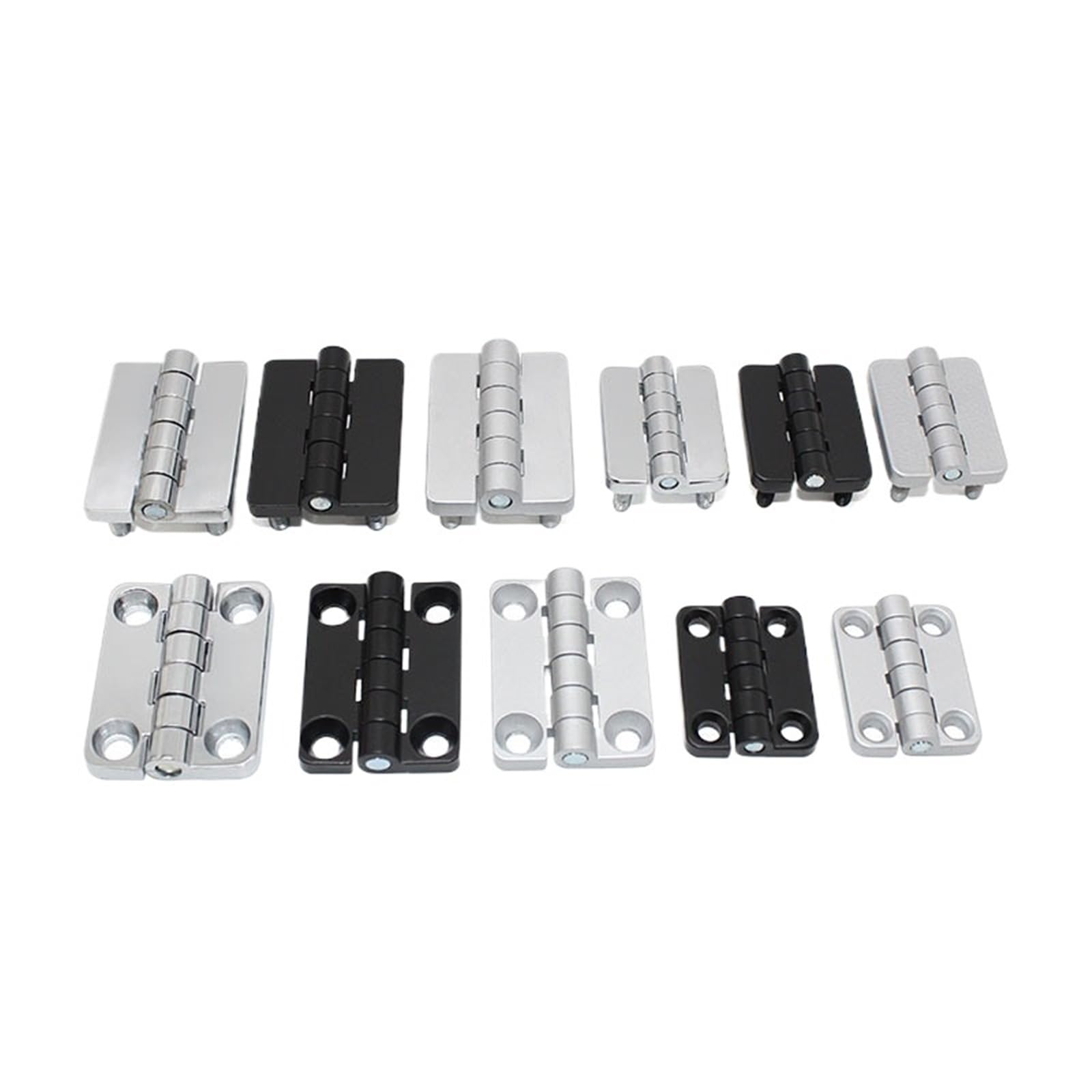 Iykqhwupyp Cl209 Zinc Alloy Hinge Flat Opening Stainless Steel Thickened Heavy-Duty Load-Bearing Cabinet Door 1Pcs(Cl209-2/锌合金亮铬)