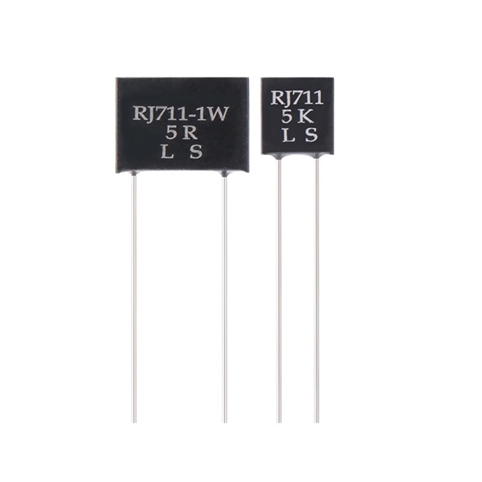 1 pz Resistenza a bassa temperatura ad alta precisione RJ711 0,25 W 0,5 W 1 W Resistenza di potenza di campionamento standard in lamina metallica da 1 Ohm a 500 K Ohm 0,01% 5 ppm(0.5 Watts,500 Ohms)