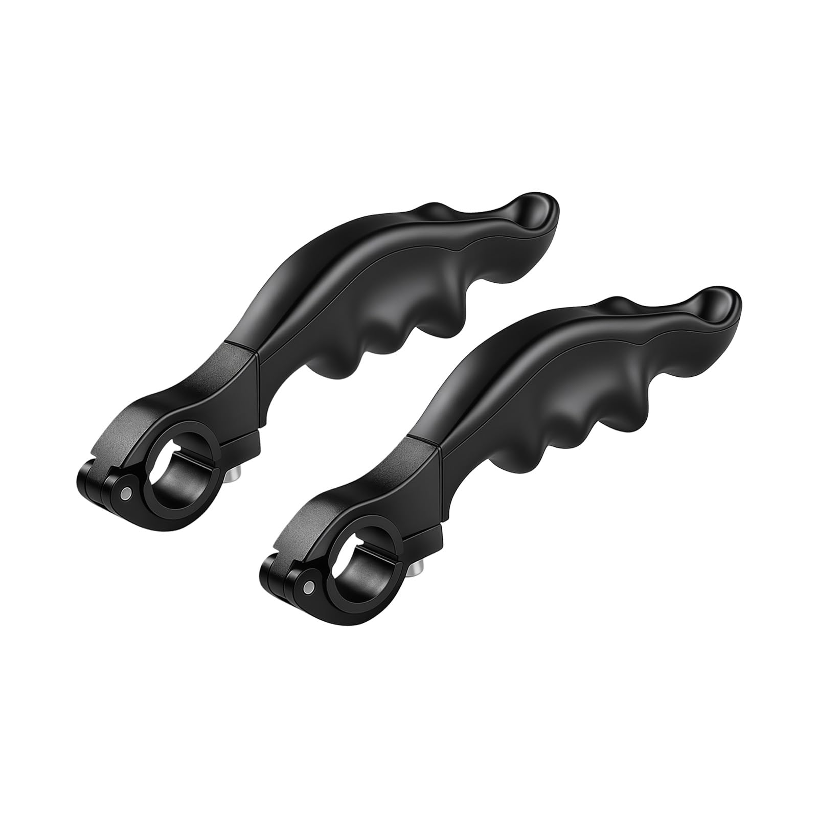 Estensioni ' Impugnatura del Manubrio con Supporto | Coppia ergonomica in silicone con base in lega morsetto per la configurazione guida in bici e con impugnatura