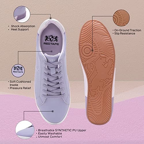 Image of Red Tape Women's Casual Sneakers - Elevated Look, Arch Support, Dynamic Feet Support, On-Ground Traction, Soft-Cushioned Insole