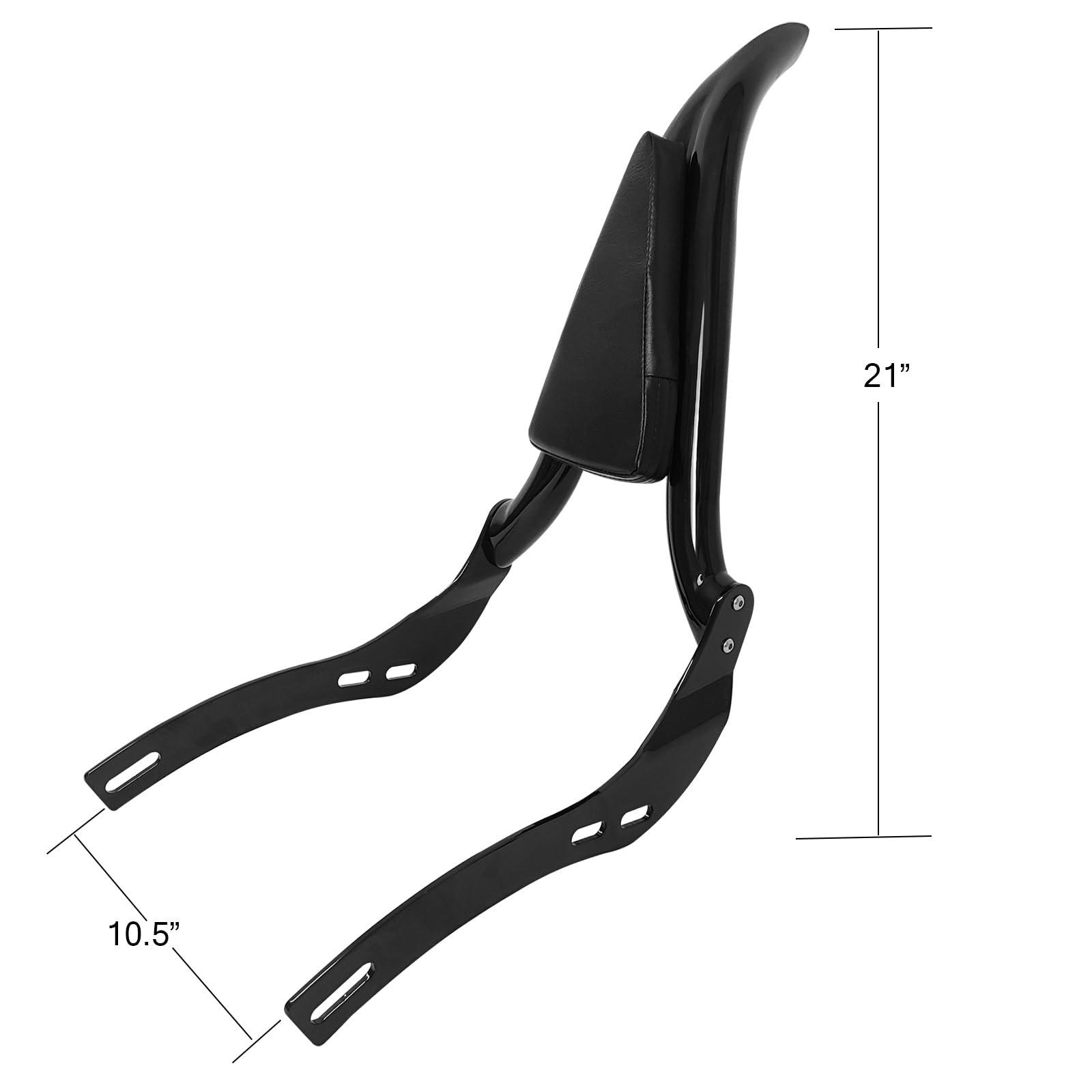 Panical Detachable Passenger Backrest & Seat Pad For Indian Scout Bobber 2018-2024 | Dark Green Sissy Bar Rear Fender Seat - View #8