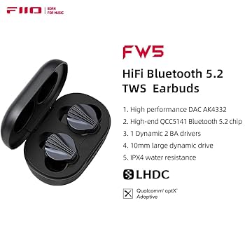 FiiO FW5 ワイヤレスイヤフォン FiiO FW5 Review — Headfonics