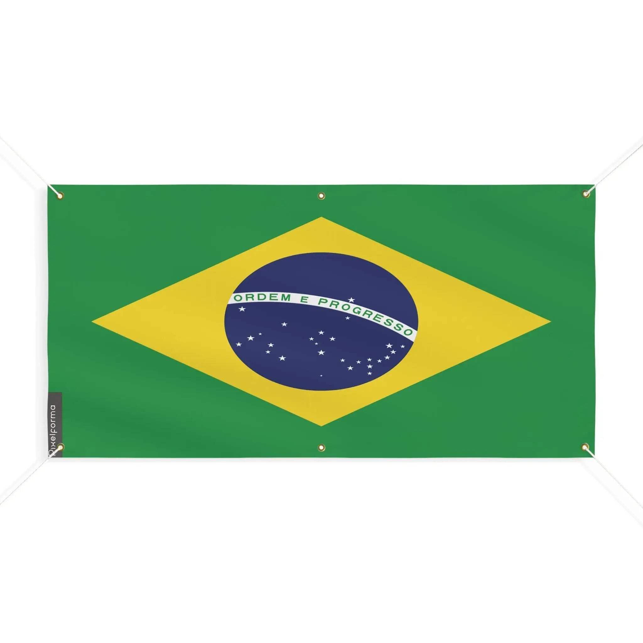 Drapeau du Brésil 190x380 grand format extérieur pavillon mât - 4