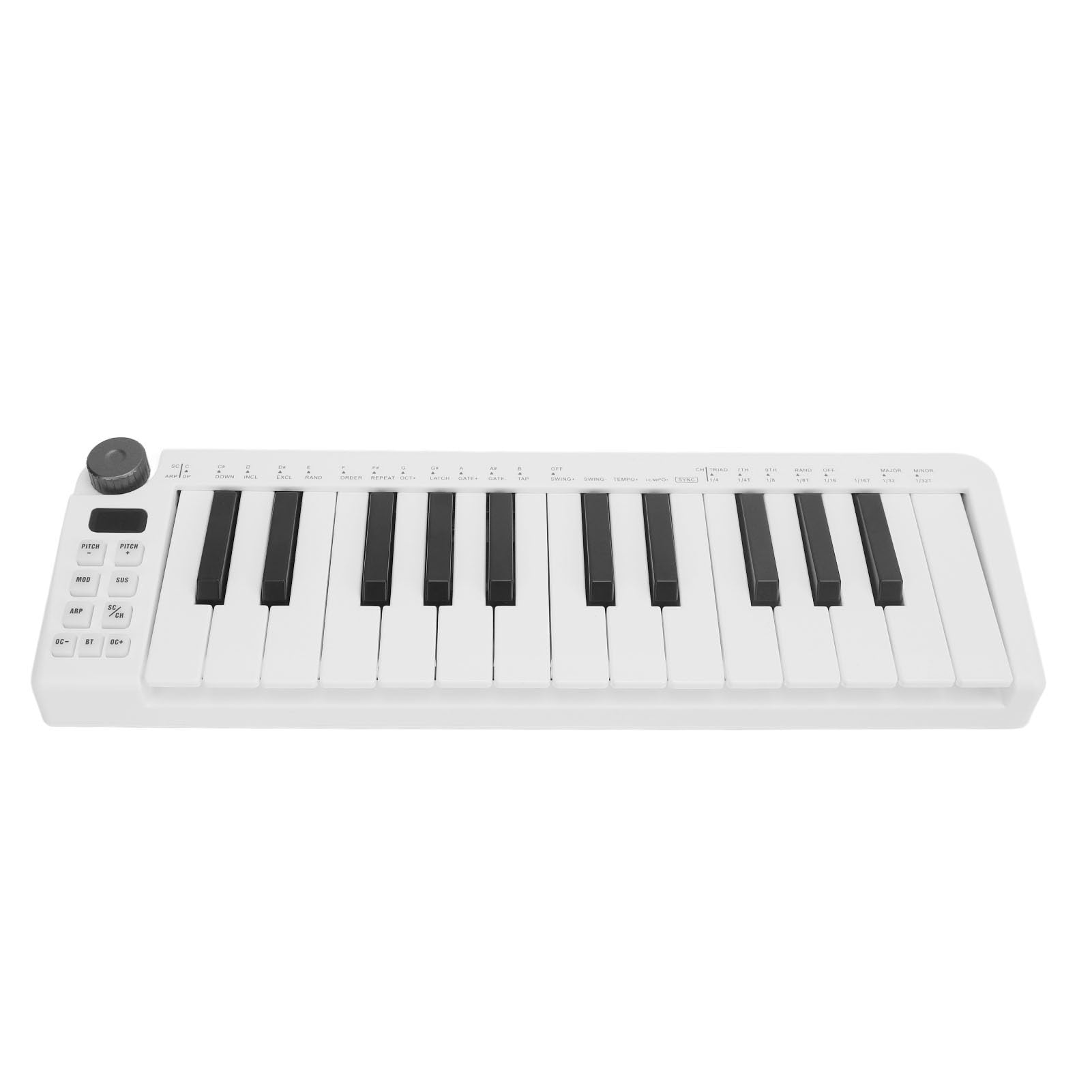 SEAFRONT Controlador de Teclado MIDI con 25 Teclas Sensibles, Portátiles, Conectividad Amplia, Salidas de Entradas MIDI Versátiles, Conexión Inalámbrica