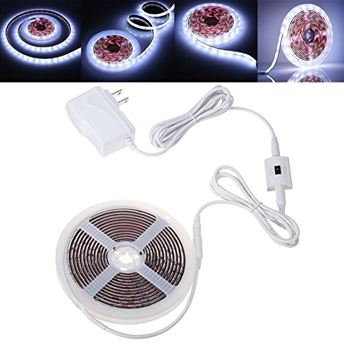 MASUNN Solmor 3M Smd2835 Bianco Impermeabile Dimmerabile Luce LED A Strisce DC12V con Sensore A Mano D'Onda
