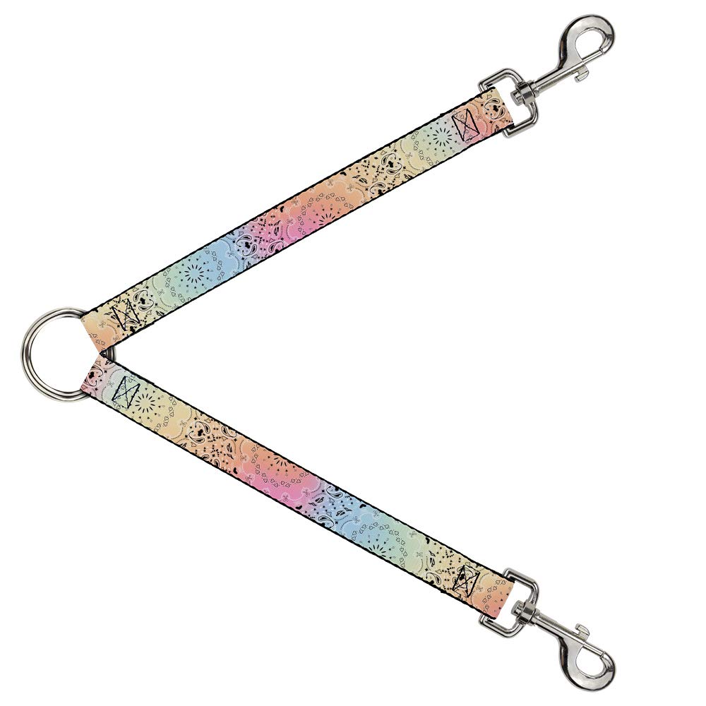 Bandana répartiteur de laisse pour chien motif cachemire pastel 30cm