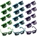 Weewooday 15 Pairs Pixel Sunglasses Pixel Glasses Pixel Supplies pixelated sunglasses for Adults Birthday
