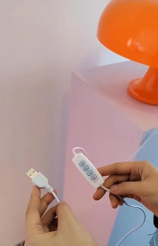 Miniatura 6 de SUPERRUIDALONG Moderna lámpara de mesa de noche de dormitorio de hotel simple hongo decorativo lámpara de mesa