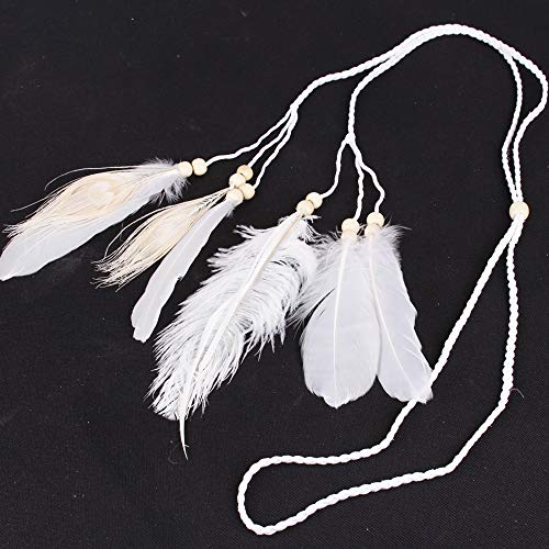 Feather Headband Hippie Indian Boho Hair Bands Tassel Bohemian Halloween Hair Hoop Women Girls Crown Hairband Party Decoration Headdress Cosplay Costume Headwear Headpiece Hair Accessories Headband #TOP4
