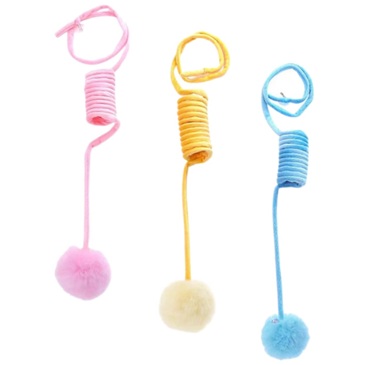 Happyyami 12pièces Jouets Peluche pour Chats avec Ventouse Balles De Teasing Intérieures Couleurs Stimulez Activité De Votre Animal avec Ces Jouets Interactifs
