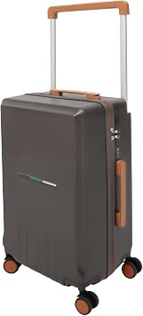 24" Suitcase, Wide Handle Luggage, Hardshell Thickened Travel Suitcase with Spinner Wheels, Carry On Luggage with TSA Lock Dark Grey