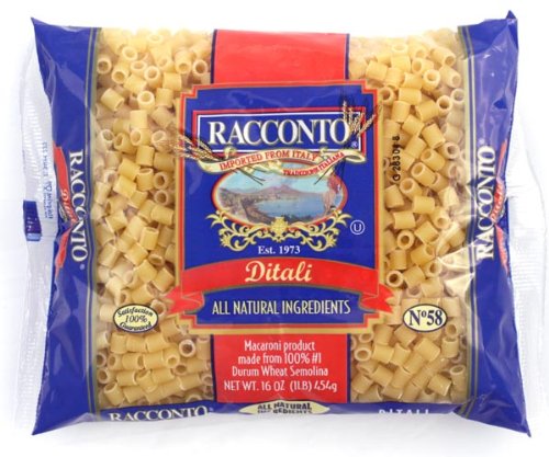Racconto Ditali, 16-Ounce Packages (Pack of 12)