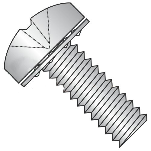 M4-0.7 x 20 mm SEMS Screws/Internal Tooth Washer/Phillips/Pan Head/Stainless Steel / ISO7045 / Screw: 18-8 Stainless, Washer: 410 Stainless (Carton: 1,250 pcs)