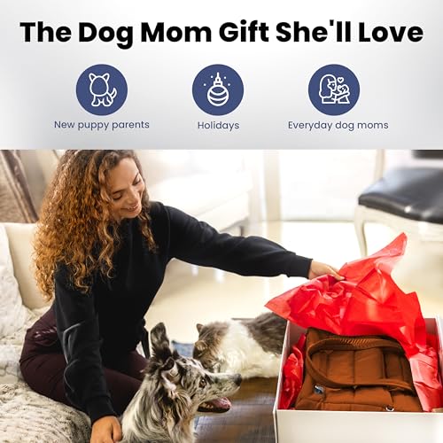 Image of Rubyloo Puffer Dog Travel Bag for Dog Moms, Diaper Bag with Travel Bowls