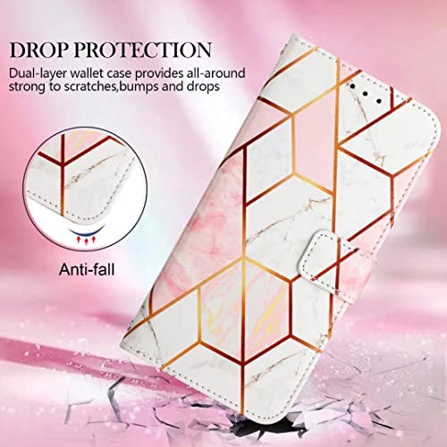 TUUNKMUY voor Motorola MOTO G40/G60 Portemonnee Case voor Meisjes Vrouwen, Motorola MOTO G40/G60 Glitter Marmeren Case… - Image 4