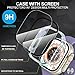 Suoman 2-Pack for Apple Watch Ultra 3/2/1 49mm Case, Ultra-Thin Tempered Glass Screen Protector, All-Around PC Protection Cover for iWatch Ultra 49mm 3/2/1 - Colorful